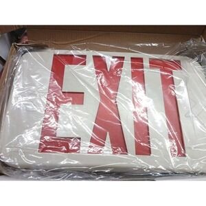 Damar Led Exit Sign Red 120/277V 1.2V NI-MH BATTERY, Thermoplastic